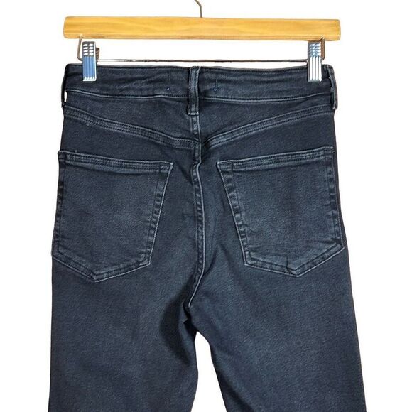 Free People We The Free Women's Black Raw High-Rise Jegging Zip Fly Skinny Jeans - Picture 6 of 12